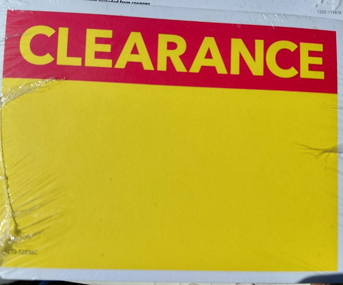 Clearance signs per - clearance, signs,