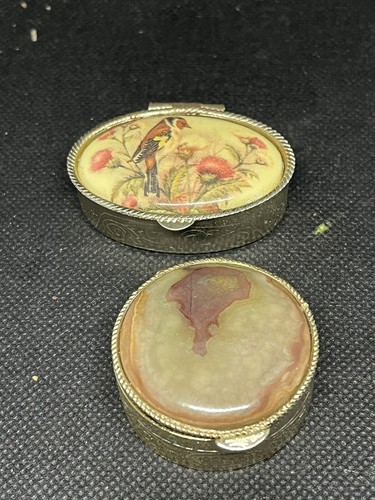 Pill boxes pair vintage - pair,