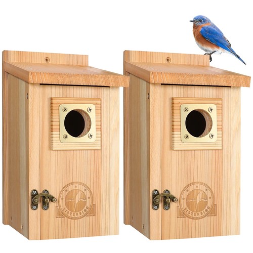 Pack bird houses for outside - 2,